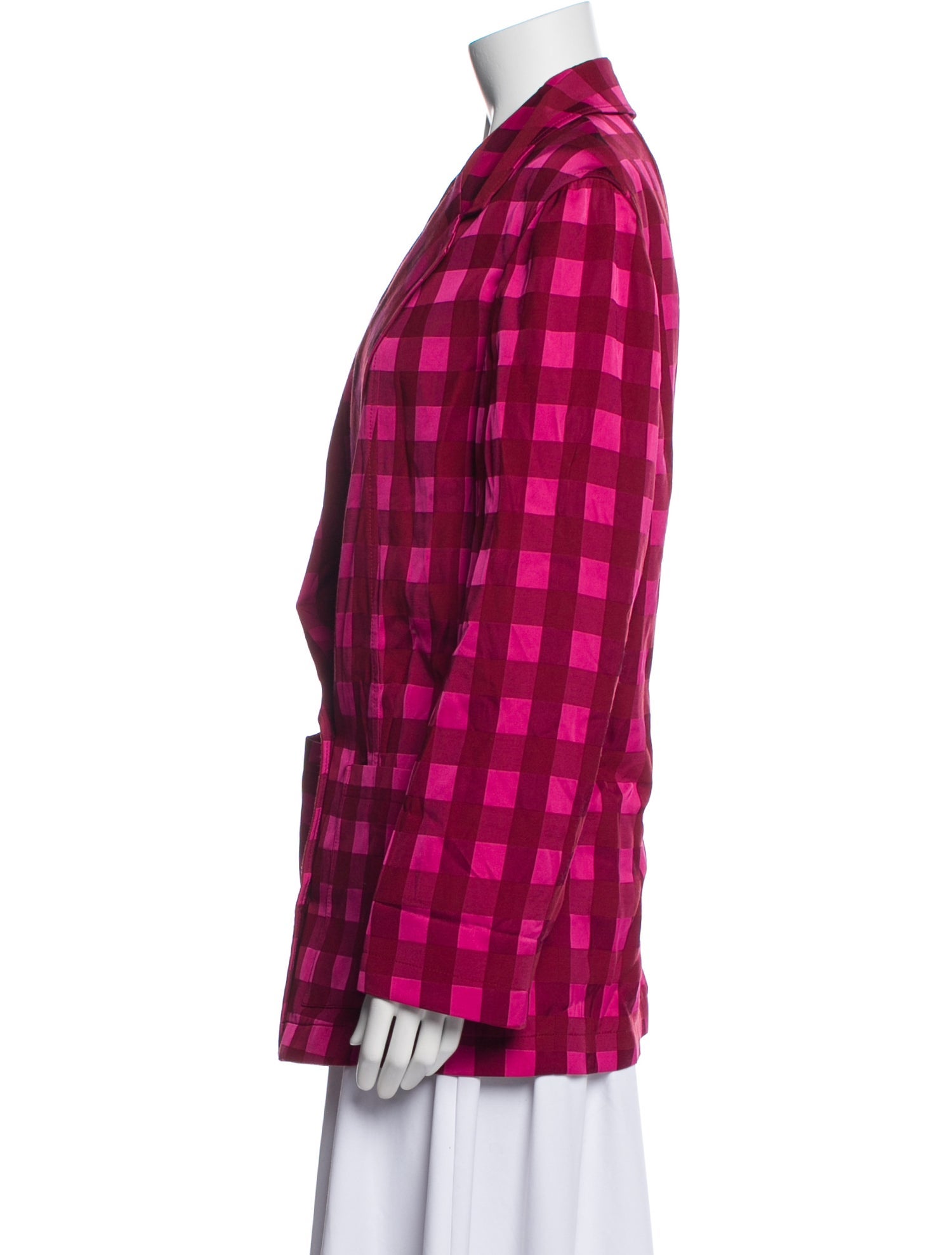 Temperley London Plaid Print Blazer
